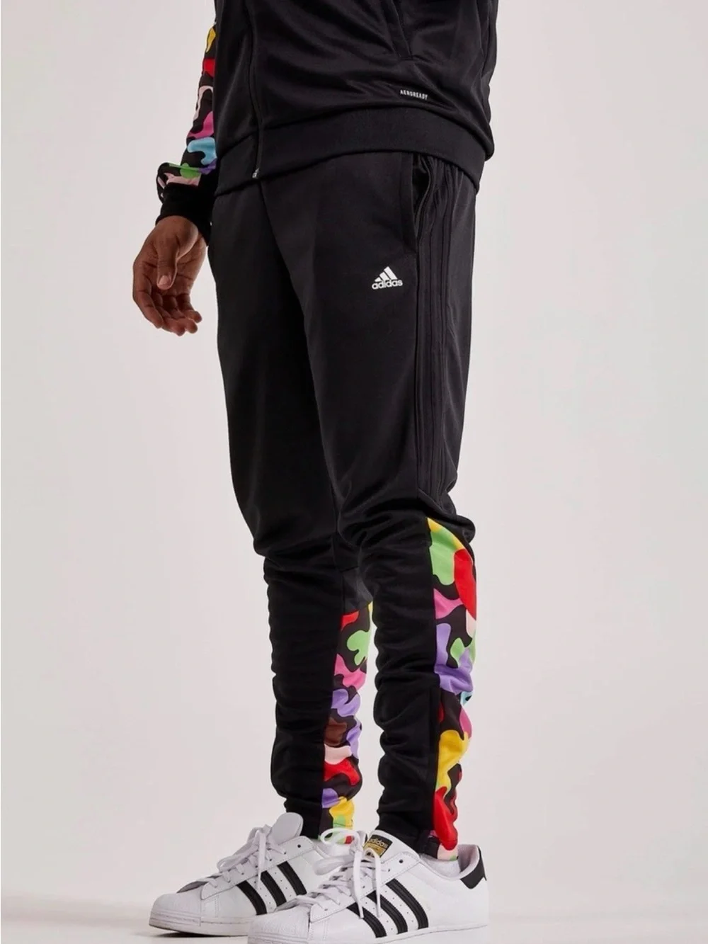 Adidas Tiro Pant Pride Rich Mnisi Men’s Large Joggers (IJ3001) - Multi-Color Leg